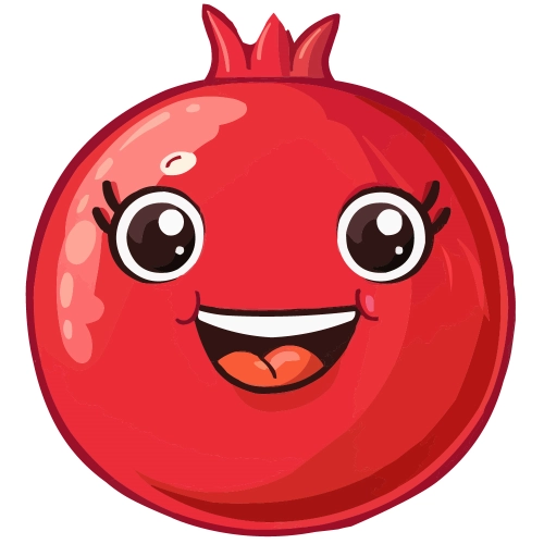 Craft Supply Classroom Cutout | Cartoon or Plain Pomegranate Fruit Cutout